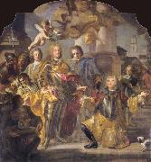 Charles VI and Count Gundaker Althann Francesco Solimena